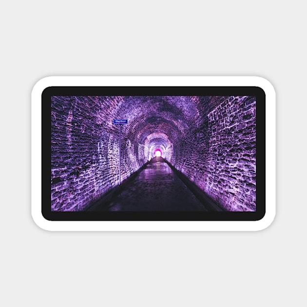 Purple Tunnel, Brockville,Ontario Railway Magnet by Robtography