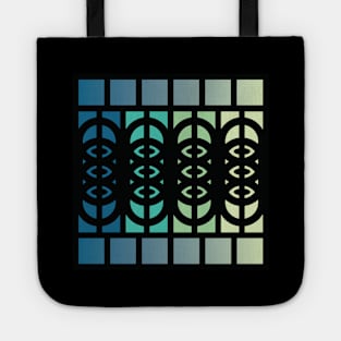 “Dimensional Cloning” - V.5 Blue/Green - (Geometric Art) (Dimensions) - Doc Labs Tote