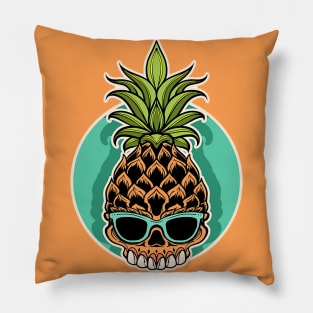 Pineapple Skull Pillow