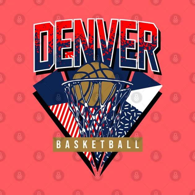 Denver Basketball 90s Throwback by funandgames