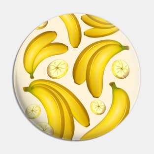 Banana Fruity Pattern Pin