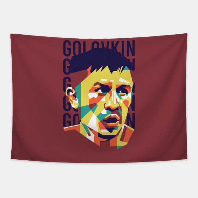 Golovkin GGG WPAP Art Tapestry by pentaShop