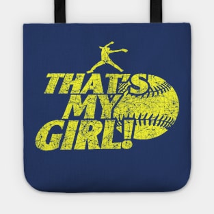 That's My Girl Fastpitch Softball Pitcher Softball Mom Tote