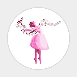 Ballerina Dancer, Pink Magnet