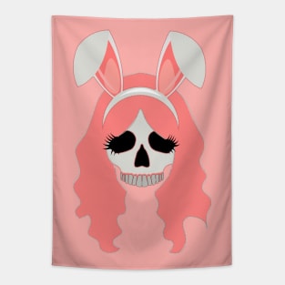 Bunny Skull Tapestry