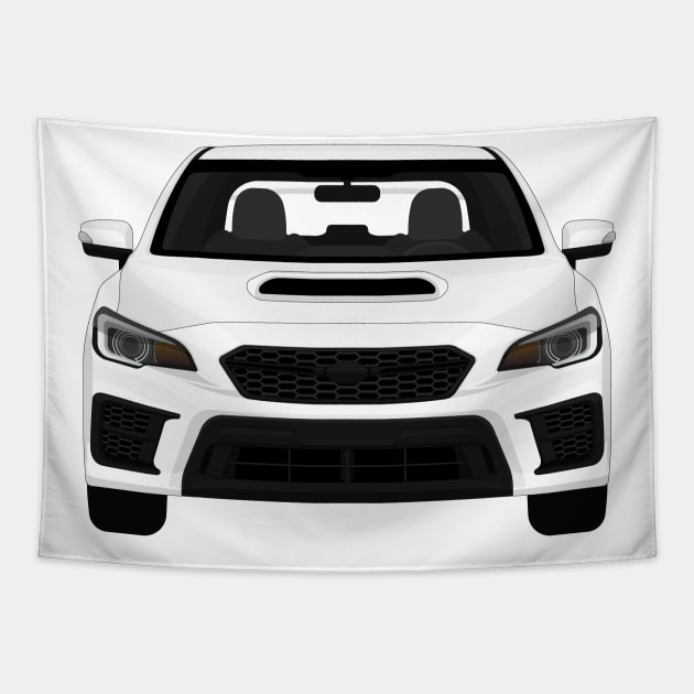 Wrx sti Crystal-White Tapestry by VENZ0LIC