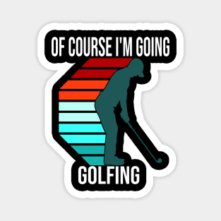 funny golf designs Magnet