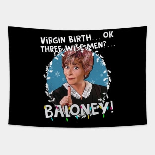 Judge Judy - 3 wise men? Baloney! Christmas Tapestry