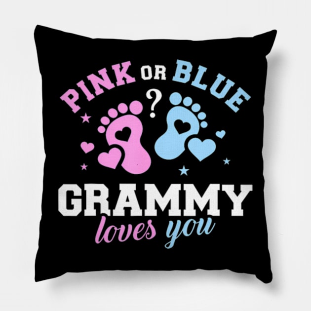 Gender reveal grammy Pillow by Eduardo