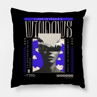 I Look in People's Windows - The Tortured Poets Department Pillow