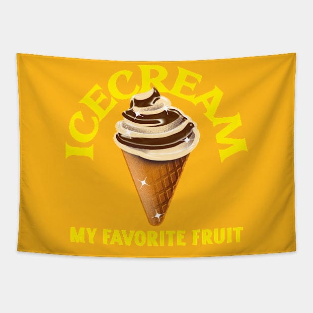 Icecream is my favorite fruit Tapestry by GaroStudioFL