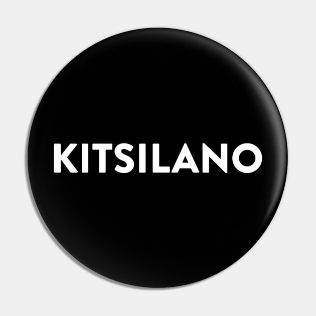 Kitsilano (White) Pin by FahlDesigns