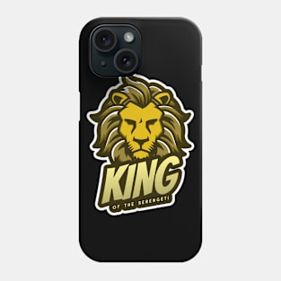 🦁 King of Serengeti, Majestic Lion Pride Leader, Animal Spirit Phone Case