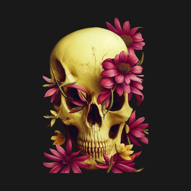 Skull and Flowers #2 by Endless-Designs