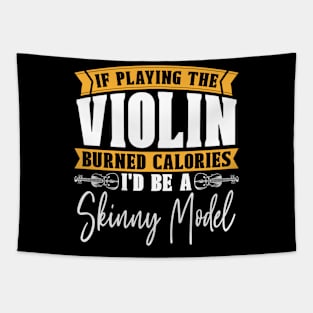 Violin If Playing The Violin Music Note Violinist Tapestry