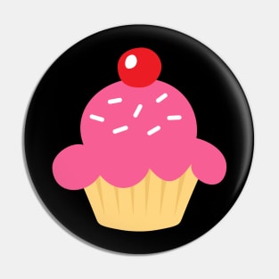 Cupcake with pink frosting Pin