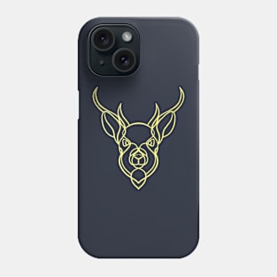 Deer line art Phone Case