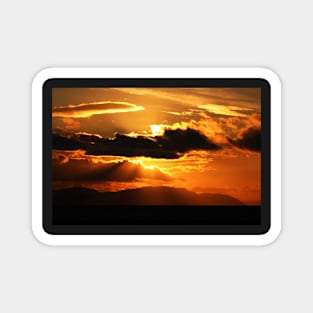 Golden Sunset Magnet