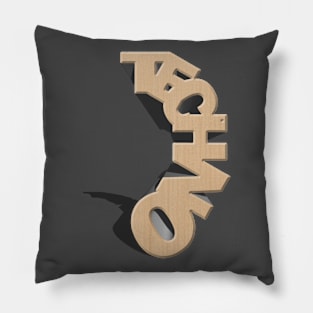 Techno Statue Wood Pillow