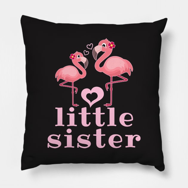 Flamingo Shirt - Big Sister Pillow by redbarron