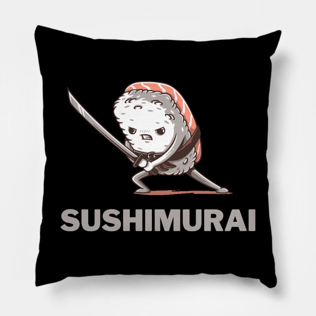 Sushimurai warrior Pillow by Dress Wild