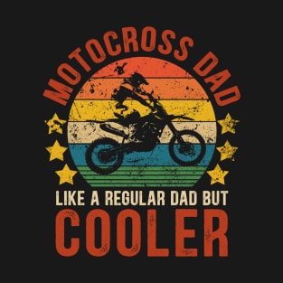 Motocross Dad Funny Vintage Motocross Father's Day Gift T-Shirt