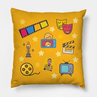 Actor Vision Board Pattern Print Pillow