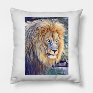 African Lion Pillow