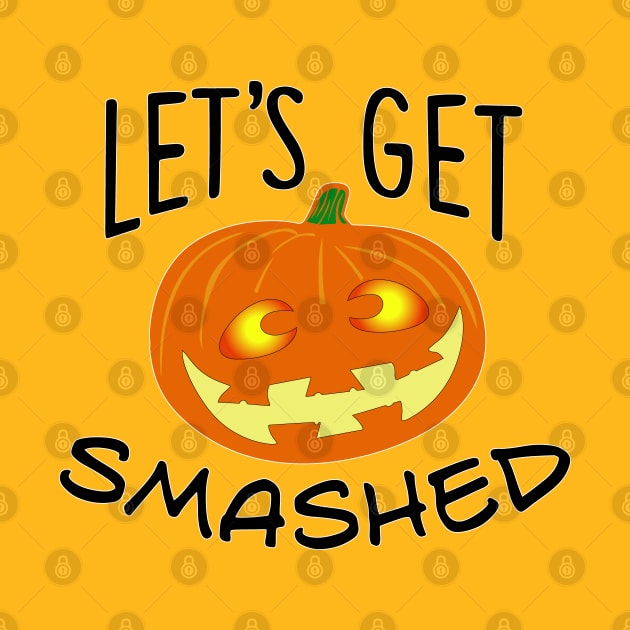 Lets Get Smashed Pumpkin by Rosemarie Guieb Designs