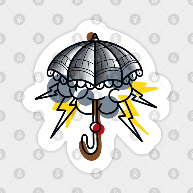 Umbrella Tattoo Design Magnet by Jahaziel Sandoval