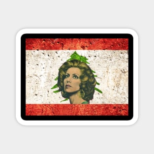 Lebanon flag fairuz Magnet