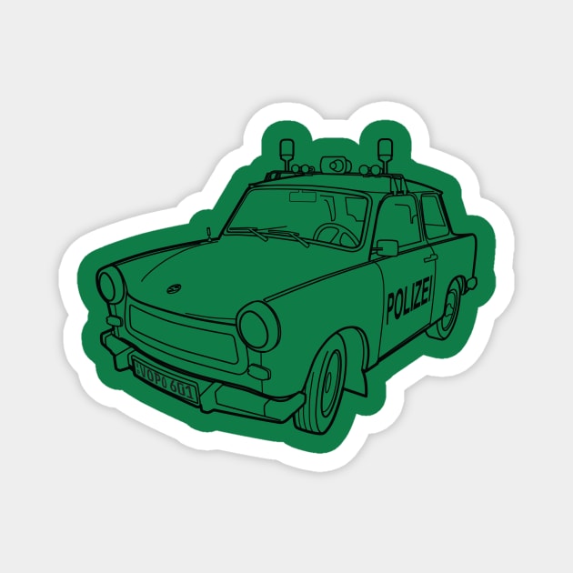 Volkspolizei Trabant 601 Magnet by BurrowsImages