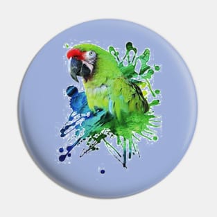 Tropical Parrot Pin