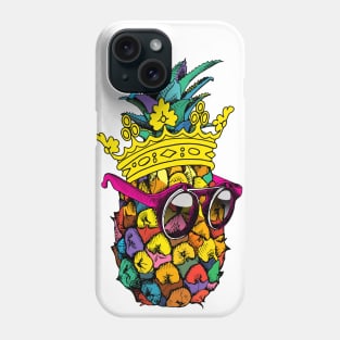 Pineapple King Colorful Phone Case