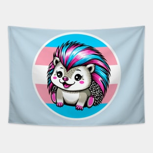 Trans Pride Hedgehog Tapestry