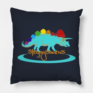 Stegaysaurus Santa Pillow