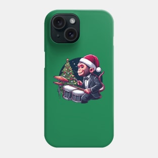 Drummer Monkey Christmas Phone Case