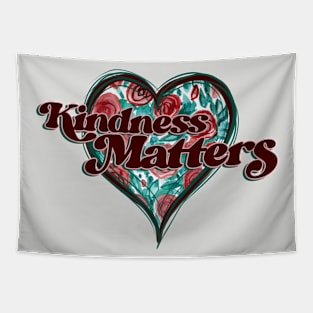 Kindness Matters Nice Heart Tapestry