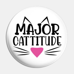 Major Cattitude Pin