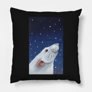 Albino Rat Stargazing Pillow