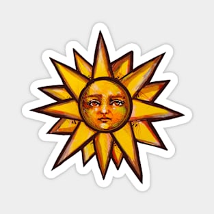 Sun Compass Style Icon Magnet