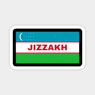 Jizzakh City in Uzbekistan Flag Magnet