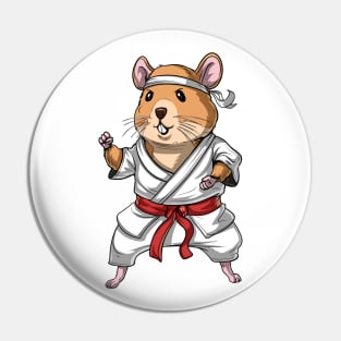 Hamster Karate Pin