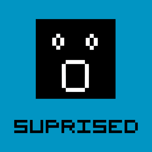 pixel face is suprised by SpassmitShirts