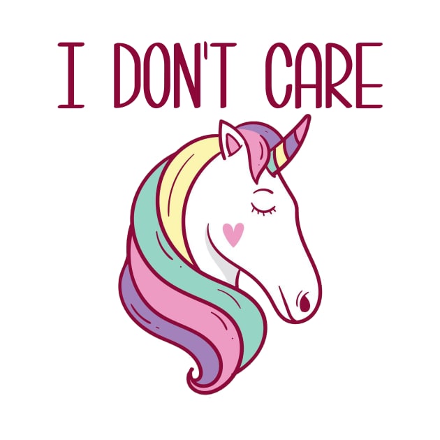 I Don't care unicorn by IEatFanBoys