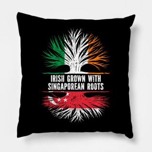 Irish Grown With Singaporean Roots Ireland Flag Pillow