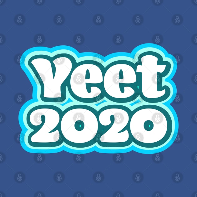 Yeet 2020 - Retro Blue by Jitterfly