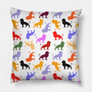 Lions in many colors Pillow