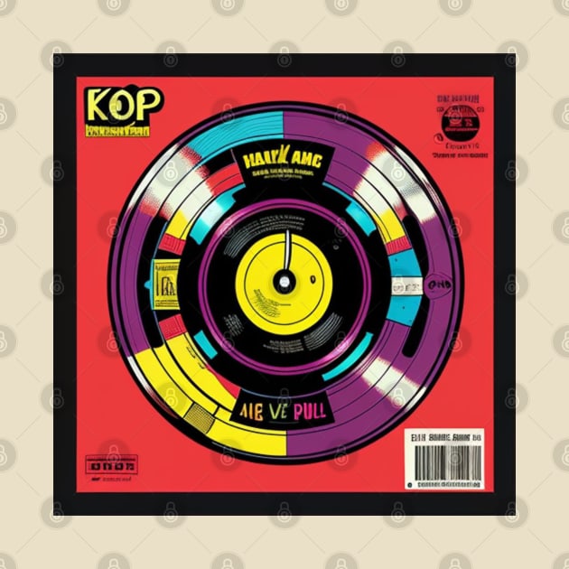 K Pop Purple Vinyl Record by musicgeniusart