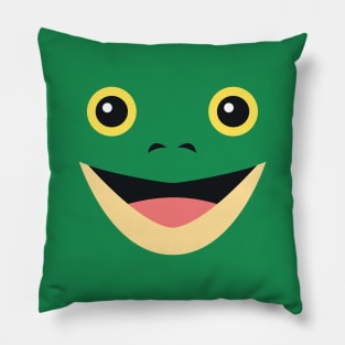 Cute Frog Face Easy Halloween Costume Gift Pillow